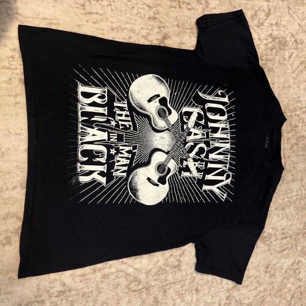 Johnny Cash Men's Black T-shirt